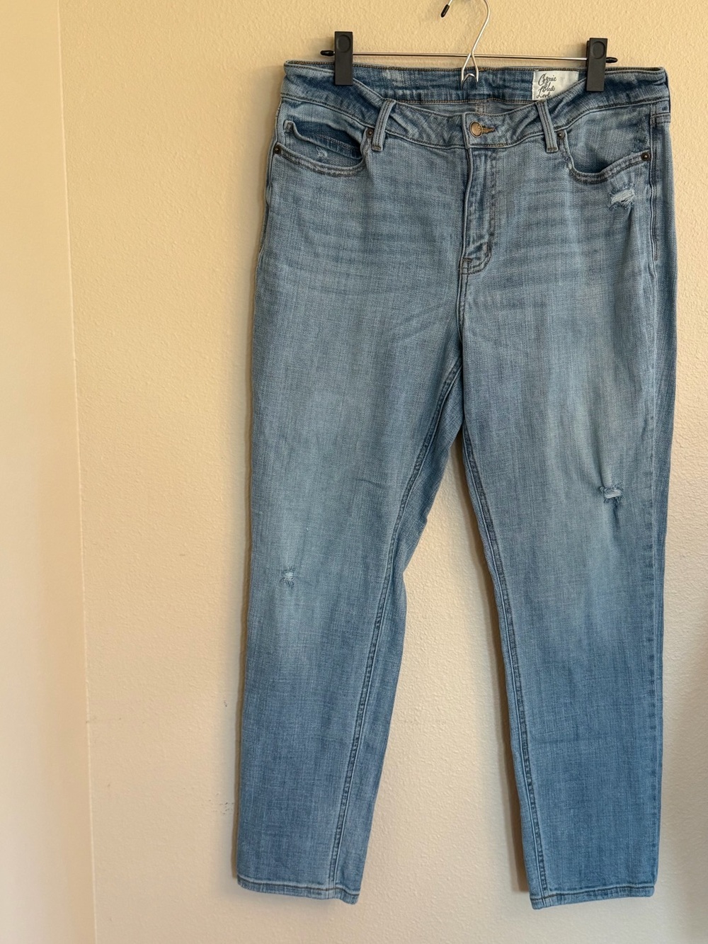 Cosmic Blue Love- Light Blue Straight Leg Jeans